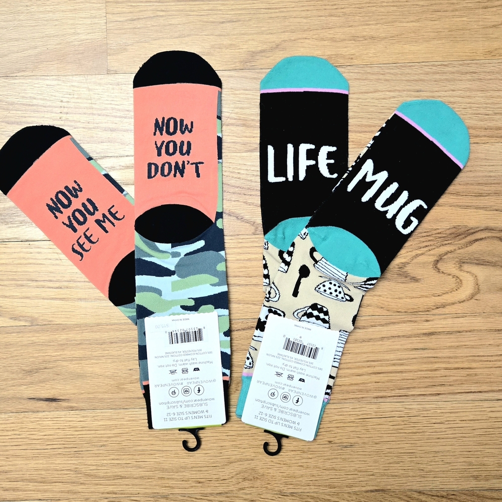 Crew Sock Duo - Camo And Coffee